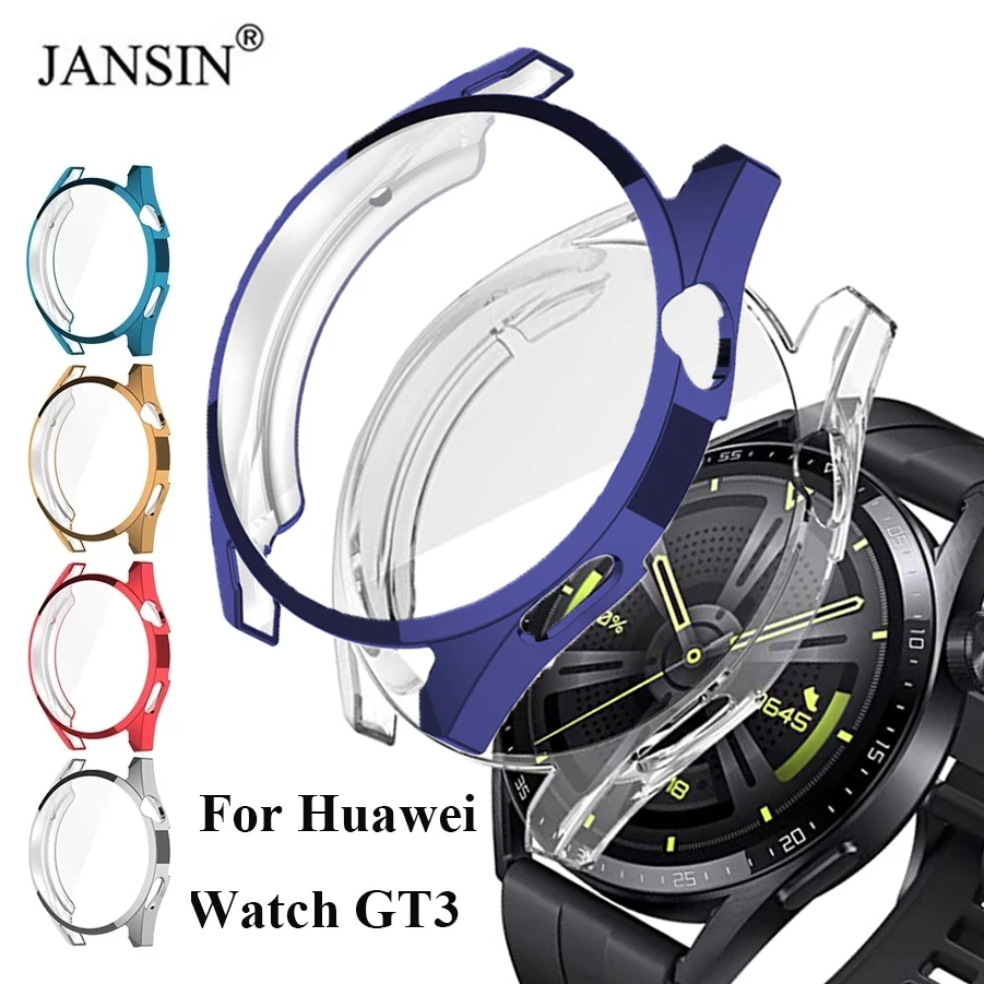TPU Screen Protector Case For Huawei Watch GT3 46mm Soft Case Full Protective Cover for Watch GT 3 42mm Smartwatch Accessories watch screen protector case watch protective case watch cover watch protective cover tpu protective case watch accessory