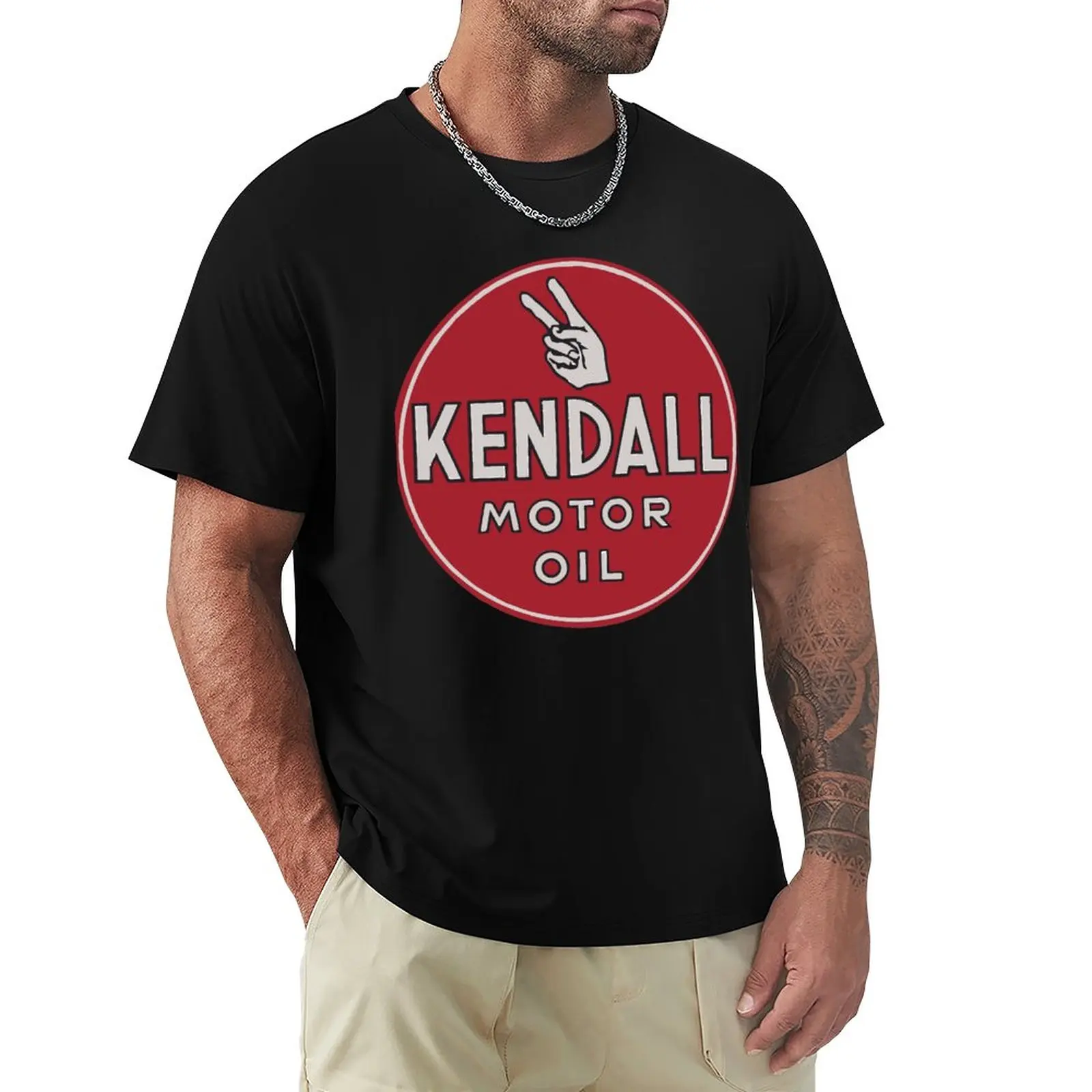 Kendall Vintage Motor Oil Sign T-Shirt T-Shirt Vestiti Carini Felpe T-Shirt Anime T-Shirt Sportive Fan Magliette Per Uomo