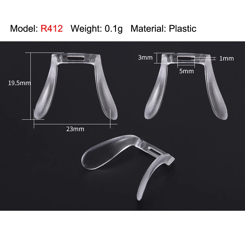 Set of 10 Anti-Slip Saddle Nose Pads