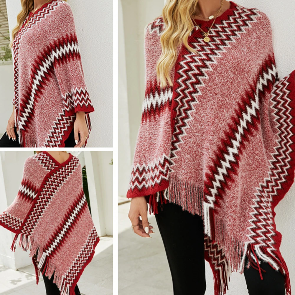 

Пальто женский свитер повседневное удобное для повседневного отдыха искусственное пончо с запахом легкий эластичный однотонный цвет