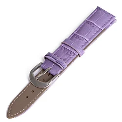 Premium Genuine Leather Adjustable Watch Band - 22mm (Purple)
