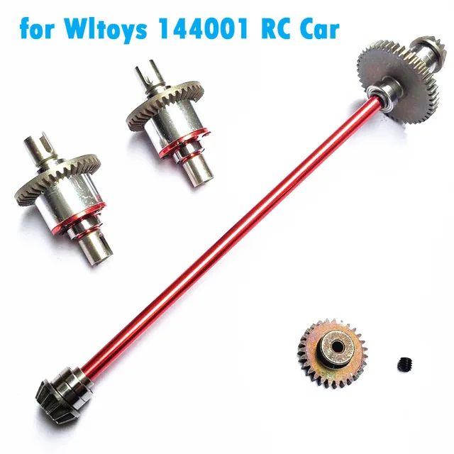 OZLZHJ 4 Uds Caja De Cambios Carcasa Diferencial Caja De Cambios For Wltoys 144001 144002 144010 124007 124016 124017 124019 Piezas De Repuesto