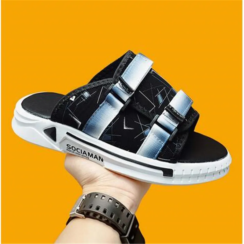 

Men Flip Flops Casual Summer Sandals Slippers Leather Platform Outdoor Beach Male Shoes Non-Slip Indoor Luxury Sports Flat