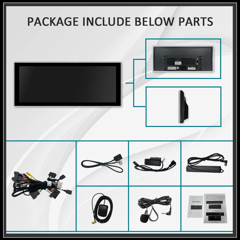 Radio para Auto con Pantalla Táctil Ultrafina QLED de 12.5'' Snapdragon 8-CORE 2400*900, Android 15, Carplay Inalámbrico, GPS para Audi A6 C7 A7 2012~2018, Reproductor Multimedia Estéreo 2 DIN, Bluetooth, WIFI, 4G LTE 7