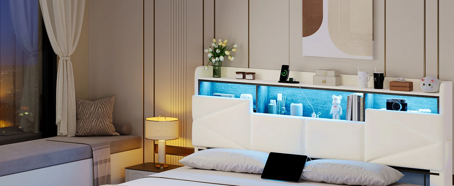 king floating bed frame