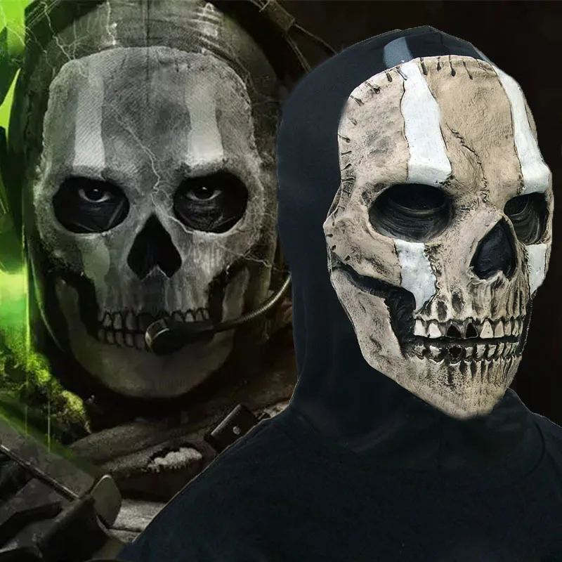 Ghost Mask MW2 Skull Full Face Mask Black Balaclava Ghosts Skull Full Face  Mask