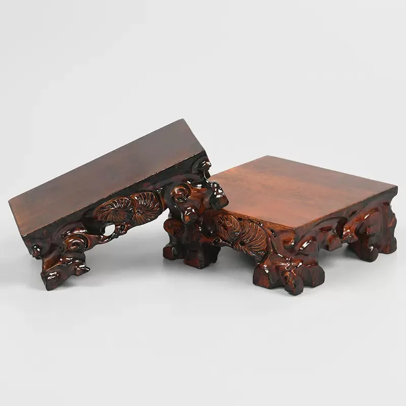 Solid Wood Root Carving, strange Stone Base, Aquarium Handicraft, Vase Pot, Antique Buddha Statue, Rectangular Ornament Bracke