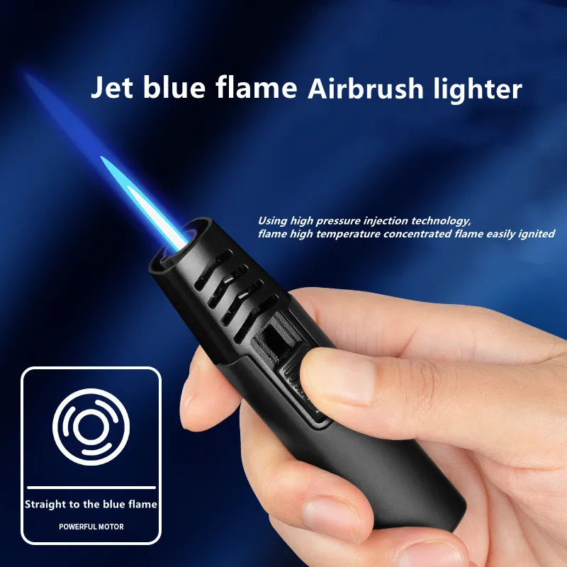 Metal Gradual Change Spray Gun Lighter Kitchen Lighter Household Small Tools BBQ Outdoor Practical Gadgets Gifts bbq lighter