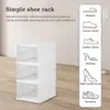 3/6 Layers Foldable Shoes Storage Box Transparent Sneaker Shoes Box Stackable Dustproof Cabinet Shoe Organizers Rack Shelf 3