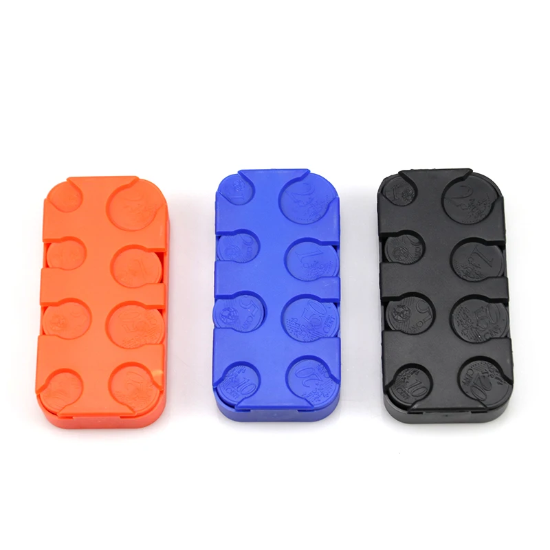 Coin holder Euro coin dispenser Plastic coin boxes Money box collection Wallet storage organizer holder For bus car changer