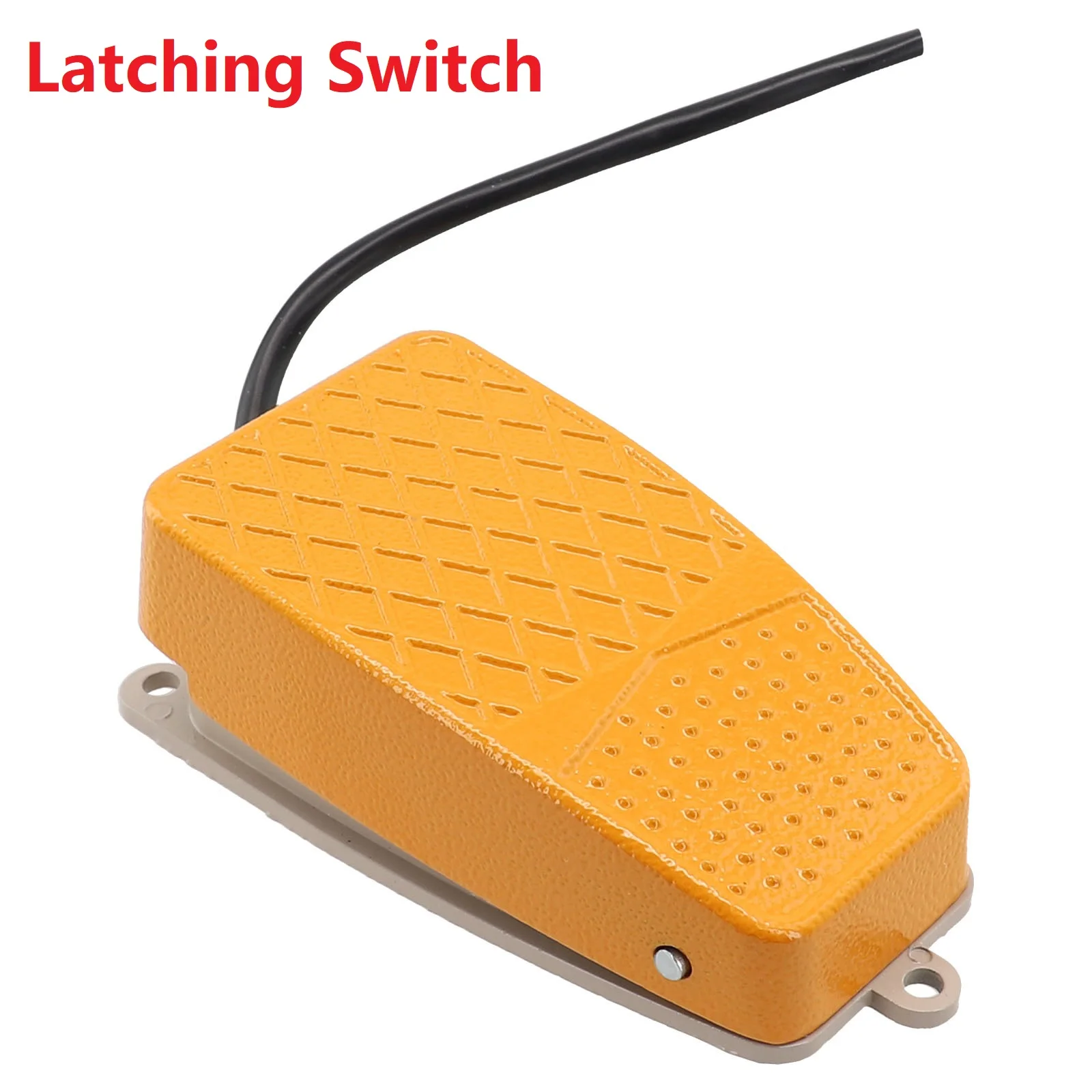 Electric Pedal Foot Switch Non-slip Portable 10A Aluminum Momentary Multi Purpose SPDT Single Pole Double Thro