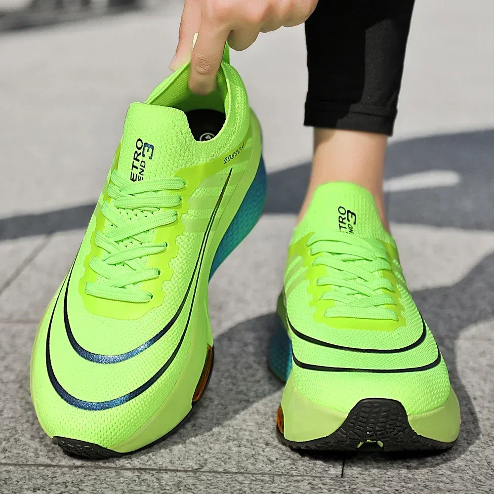 New Foreign Trade Couple Sports and Leisure Shoes Fashionable and Versatile Thick Bottom Lightweight Air Cushioned Running Shoes 2