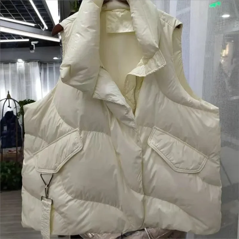 Winter thickening women's vest Korea Loose Warm vest for women 2023 new winter sleeveless jacket for women