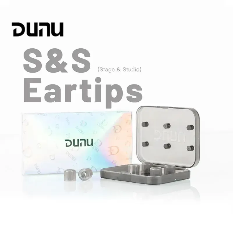DUNU S&S Stage&Studio Silicone Eartips Ear Tips L/M/S(3pairs) for Nozzle Diameter from 4-5.5mm