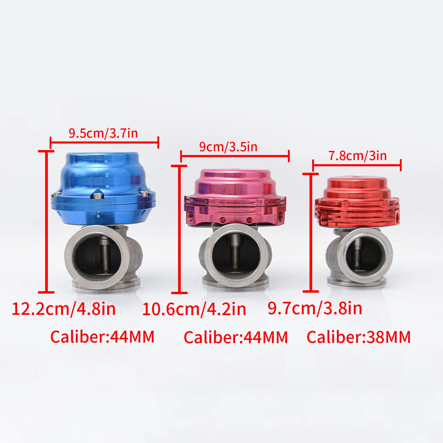 JDM Sports Style Waste Gate 38mm 44mm V-Band External Wastegate For Turbo