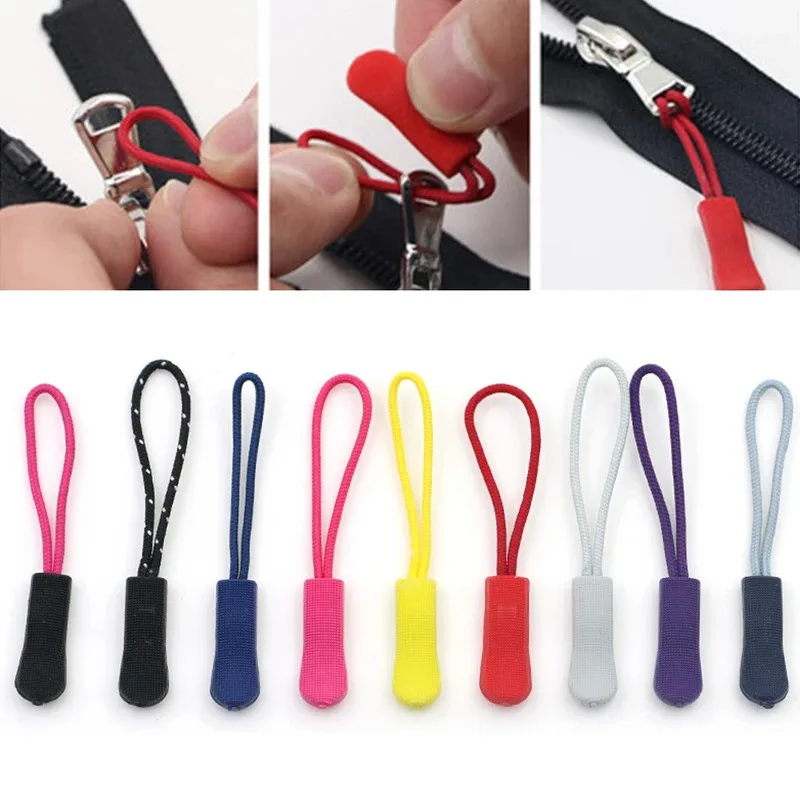 50/10pcs Replace Zipper Clip, Break Zipper, Zipper Head, End Rope, Label Holder, Travel Bag, Suitcase, Tent Backpack With Zipper