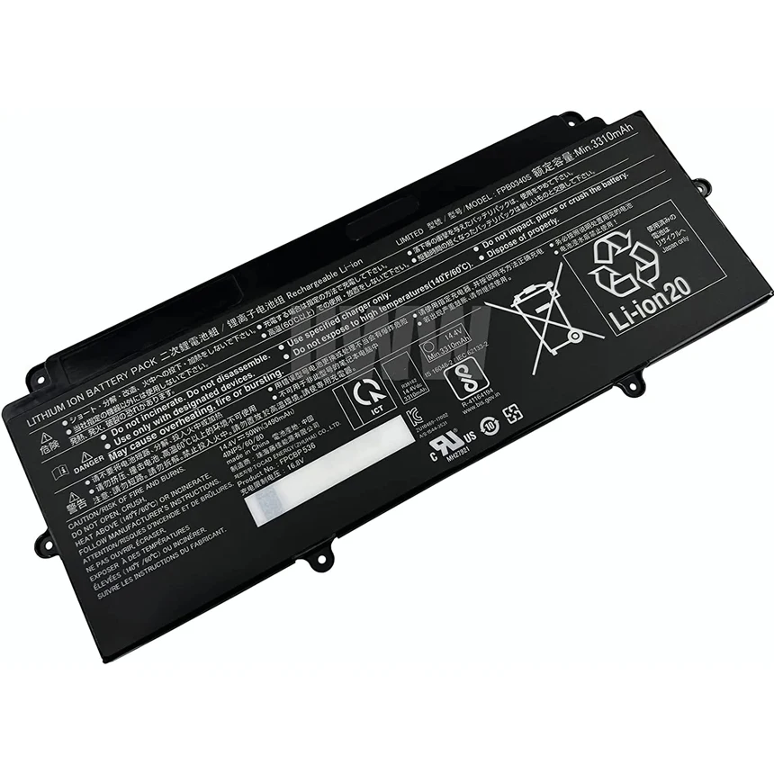 Powery Batería para Fujitsu-Siemens Lifebook N532 14,4V, 14,4V, Li-Ion