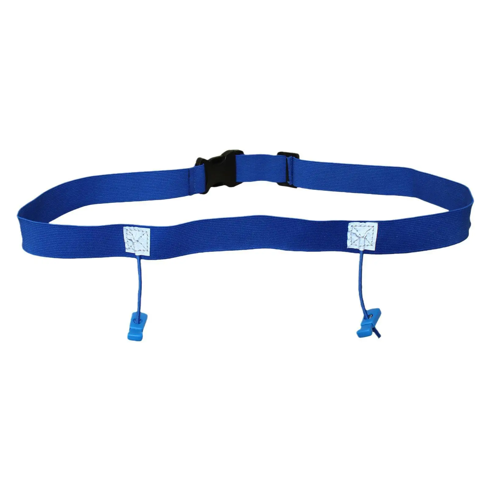Cintura Porta Numero per Triathlon, Maratona, Jogging, Ciclismo, 91 cm, Cintura da Corsa, Elastico Sportivo con Chiusura a Clip (Nero