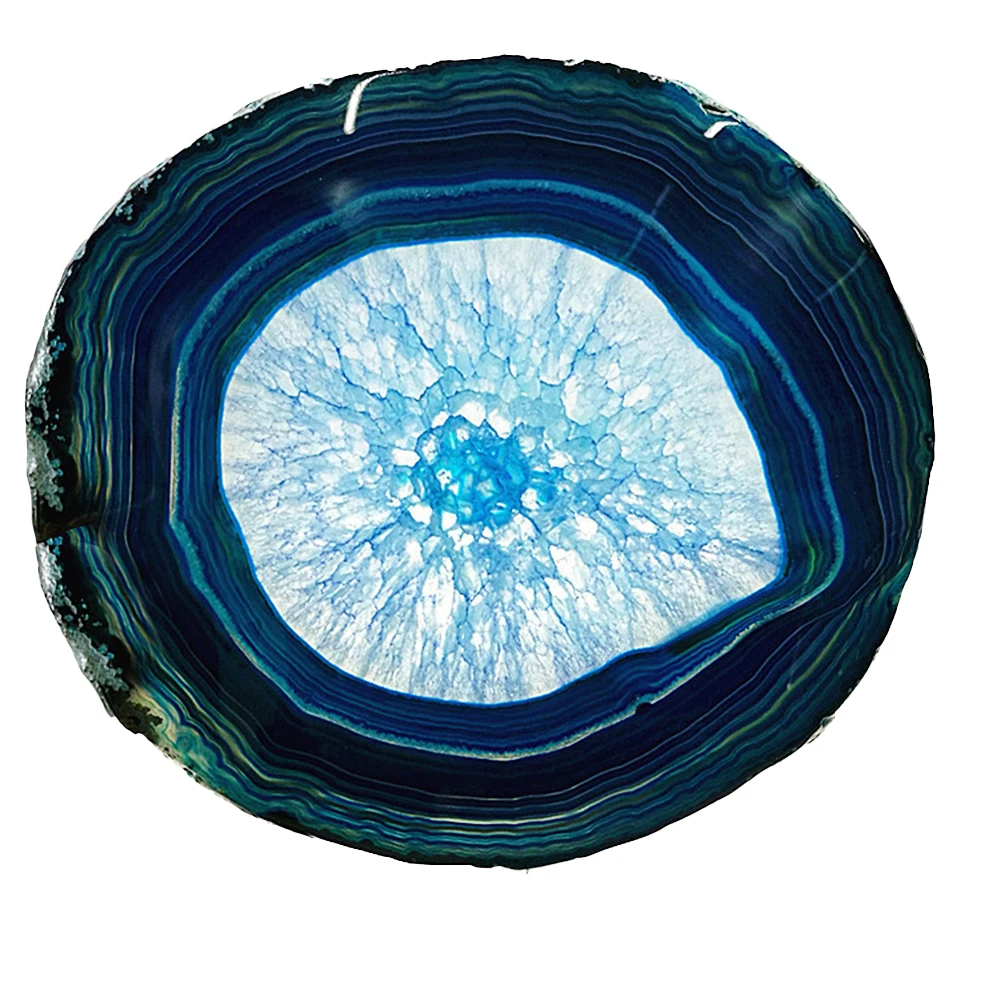 Tranche D'agate Naturelle Géante : Très Grande Plaque De Géode Pour L