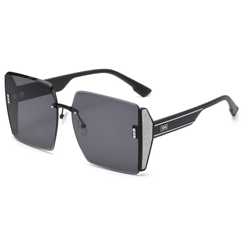 Color Matching Sunglasses Women Rimless Beach Gradient UV400 Eyeglasses