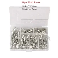 380/200/120/60pcs Heavy Duty Riveter Gun Set Hand Riveter Set Blind Rivet Pliers Gun DIY Rivets Nut Automotive Tools 2