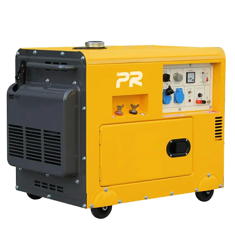 

Whole House Backup Silent Diesel Generator CE Certified Remote Start with Stamford Alternator 8kV 5kW to 7kW Air Cool