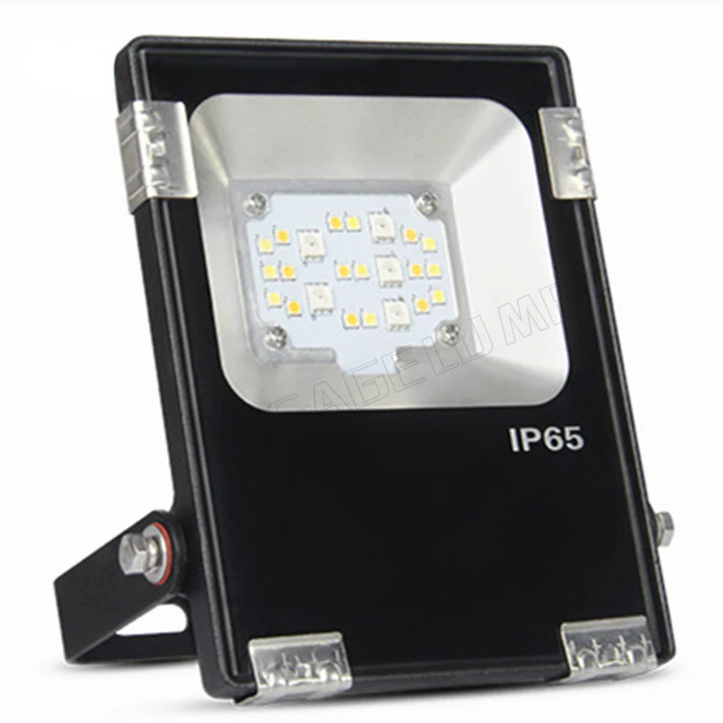 

10W RGB+CCT LED Floodlight Color Temperature Brightness Adjustment 2.4G Remote wifi Saturation Control LED Spotlight FUTT05
