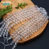 100% Natural Faceted White Clear Quartz Crystal Round Loose Beads For Jewelry Making Bracelet Necklace 4-12mm 6