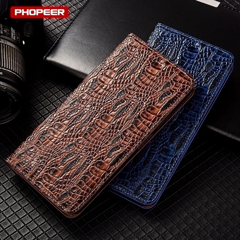 Luxury Genuine Leather Flip Wallet Case - Elegant Skin Cover in Premium Quality Leather
