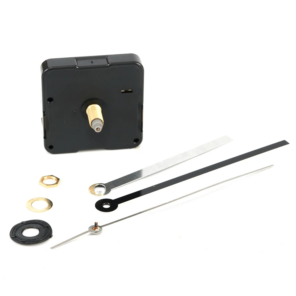 Wall Clock Movement 1 set Hands Mechanism Kits Black Mode Parts Repair Replacement Silent Quartz DIY Large