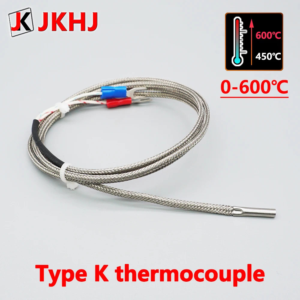 

600℃ Type K Thermocouple 3D Printer Accessories Print Head Thermometer Resistance Temperature Sensor DIY Hotend Parts