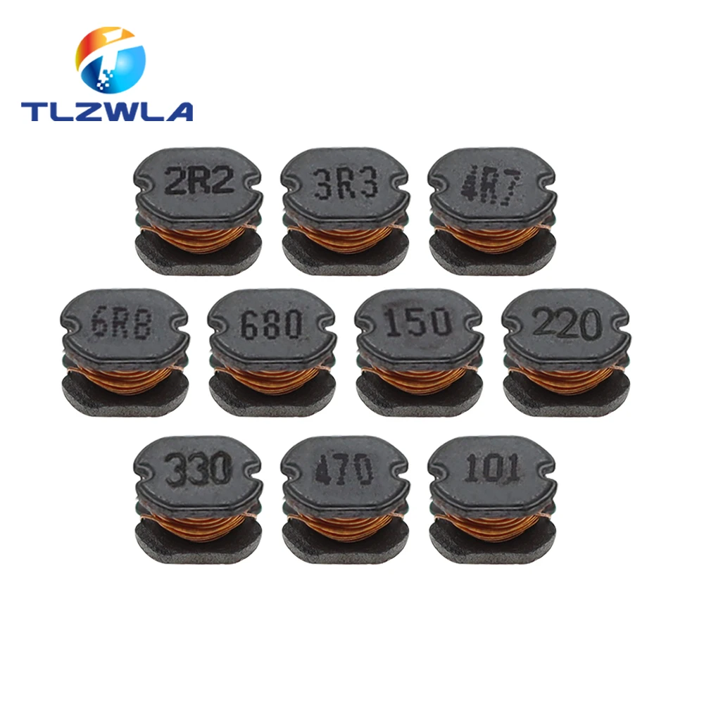 10PCS CD32 Power inductor 2.2/3.3/4.7/6.8/10/15/22/47/100UH SMD inductance Copper core