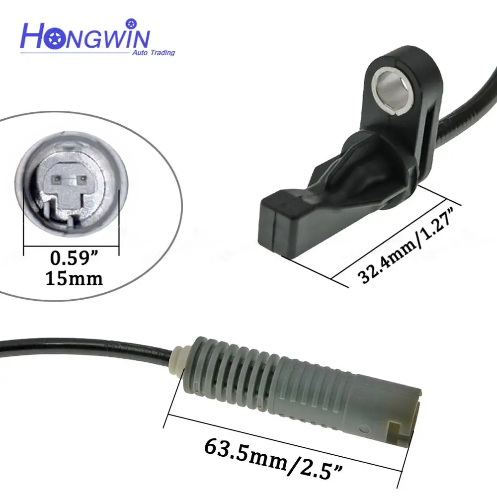 NEW ABS Wheel Speed Sensor Front Left/Right For BMW E81 E90 128I 135I 323I 325I 328I 34526760424 34526785020 34526870075