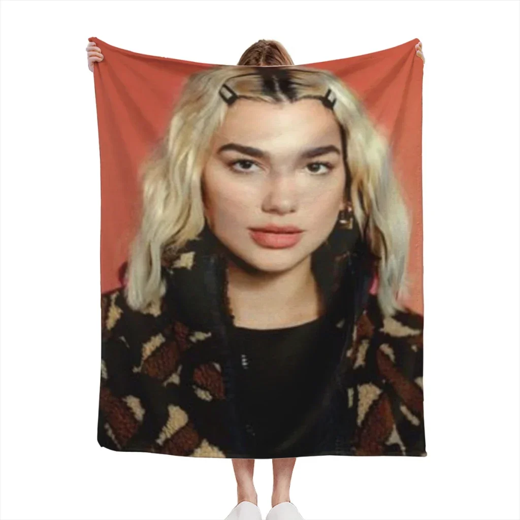 Singer D-Dua Lipas Summer Blanket Thin Blanket for Couch Sofa Warmth Bed Artificial Flannel Blankets Comfortable 2