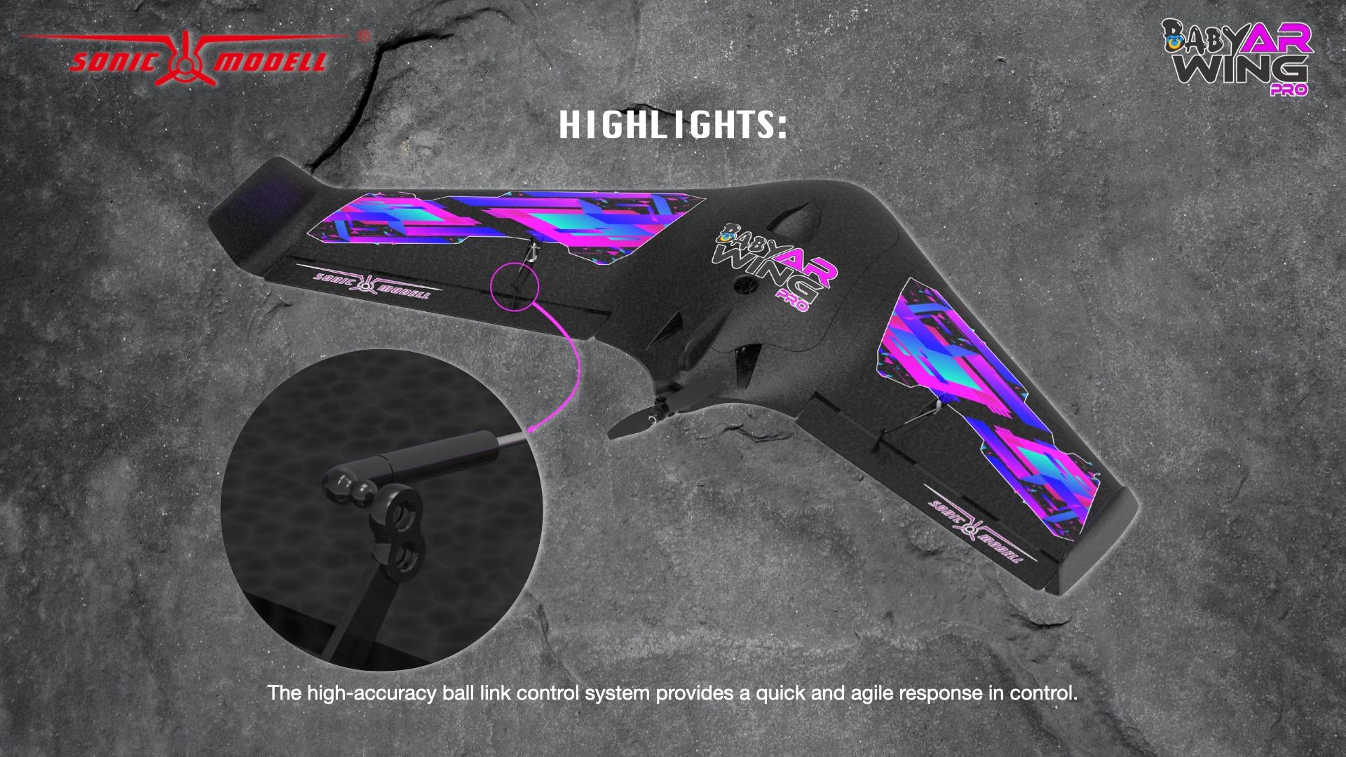 Sonicmodell Baby AR Wing Pro 682mm Wingspan EPP FPV Flying Wing RC Airplane KIT/PNP