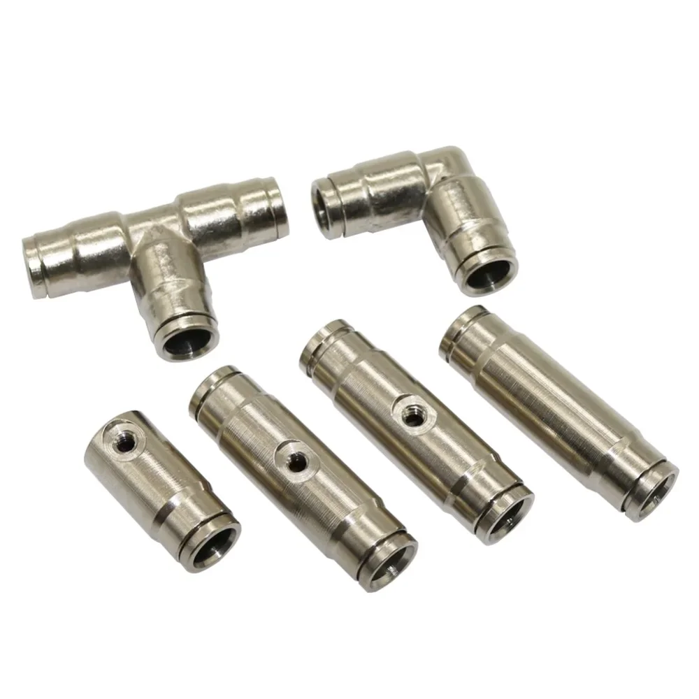 20Pcs 3/8" Quick Push In Connector OD 9.52mm Pipe Coupling High Pressure Misting Irrigation Landscaping Cooling System Fittings