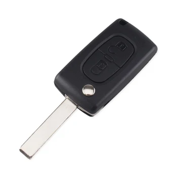 Chiave telecomando per CITROEN C2 C3 C4 C5 C6 C8 con scanalatura CE0523 - KEYYOU 2 pulsanti telecomando Flip Car Key Shell Fob per CITROEN C2 C3 C4 C5