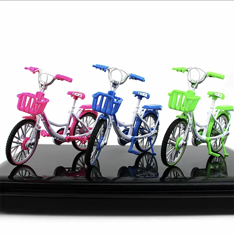1:10 Mini Model Alloy Bicycle Die-cast Metal Finger Mountain Racing Adult City Bike Simulation Collection Gifts Toys 14Y+