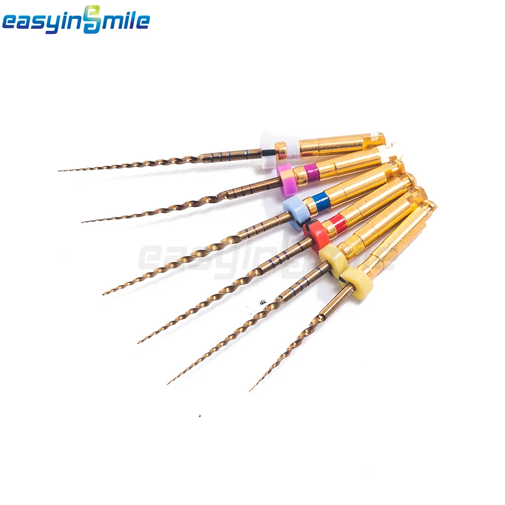 Easyinsmile Dental Endo Rotary Files X-Pro Gold Taper Endodoncia Files SX S1 S2 F1 F2 F3 21MM 25MM 31MM Large NITI Files Tips