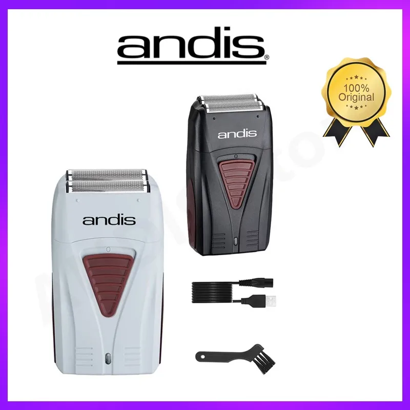 Original Andis 17170 Foil Lithium Titanium Shaver Smooth Shaver Rasoio A Batteria Con Caricabatterie Per Uomo Rasoio Tagliacapelli Calvo