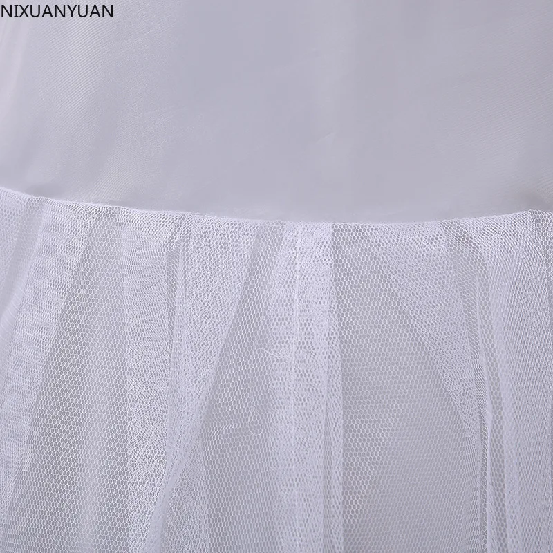 White Mermaid Wedding Hoop Skirt Petticoat Under Wedding Dress Petticoat for Girls Slip Crinoline Women's Petticoats for Dresses