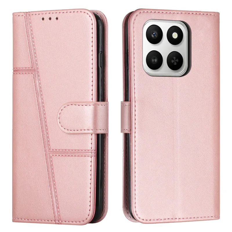 Leather Flip Wallet Phone Cover with Magnetic Stand Feature