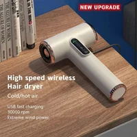 Portable Wireless Hair Dryer For Infant Low Heat Gentle Air Rechargeable Usb Small Dropship Hairdrier Visual Power Consumption 2