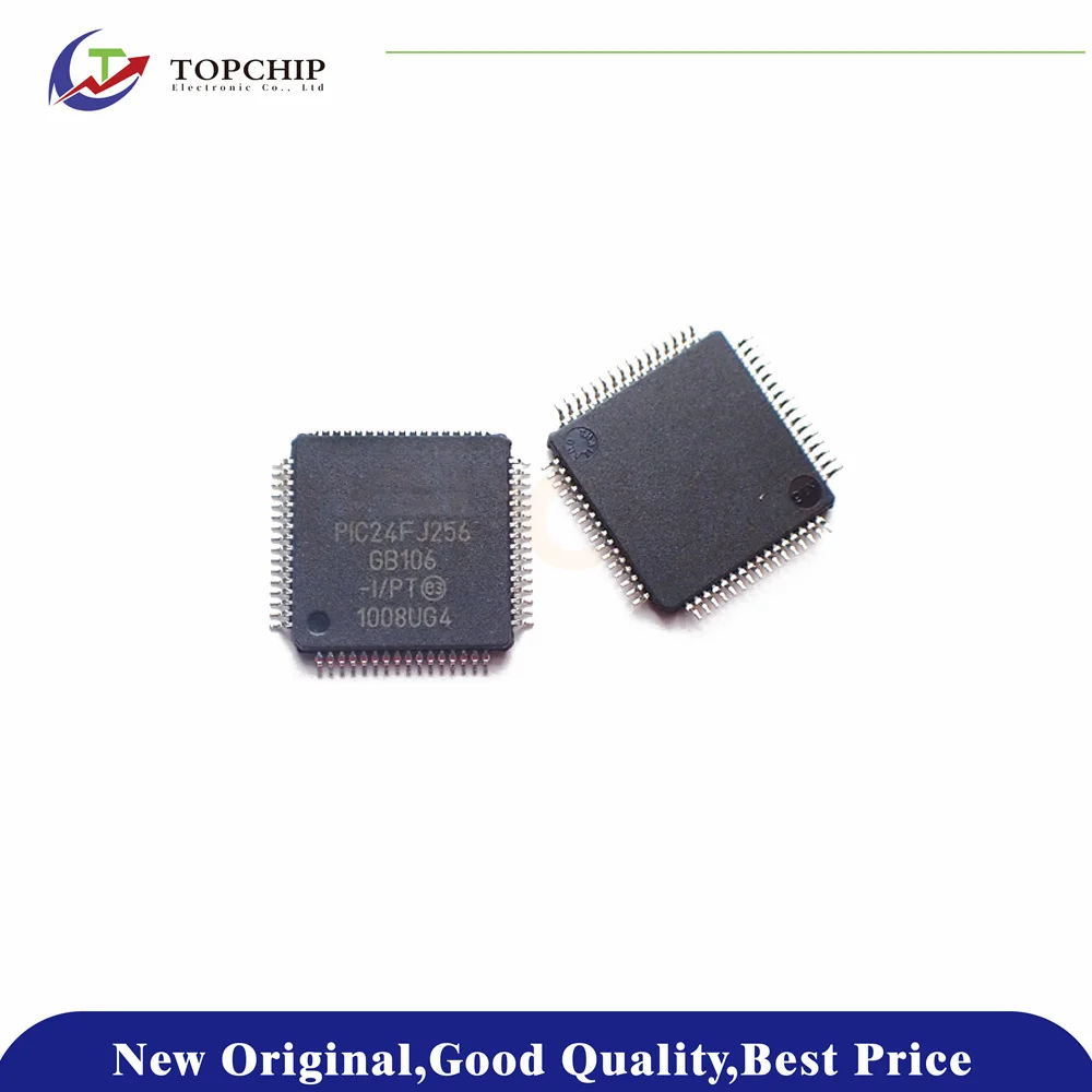 1Pcs New Original PIC24FJ256GB106-I/PT 16KB PIC 32MHz 51 256KB FLASH TQFP-64(10x10) Microcontroller Units