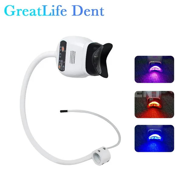 GreatLife For Table Chair Tooth Whitening Instrument Professional Dental Whitening Lamp For Teeth With 3 Color Dental Led Light