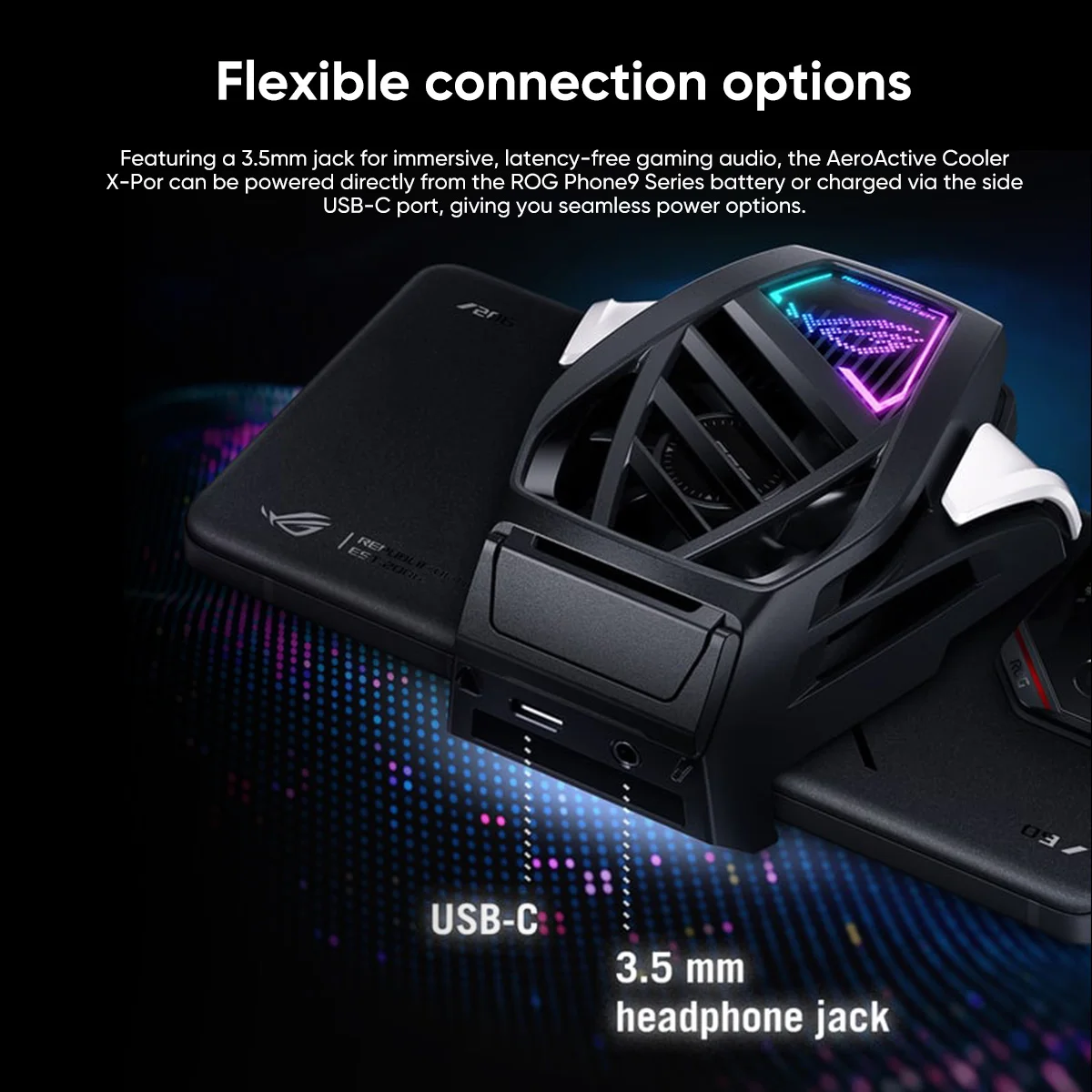 Asus-rog Aeroactive Cooler x pro for rog phone 9 and rog