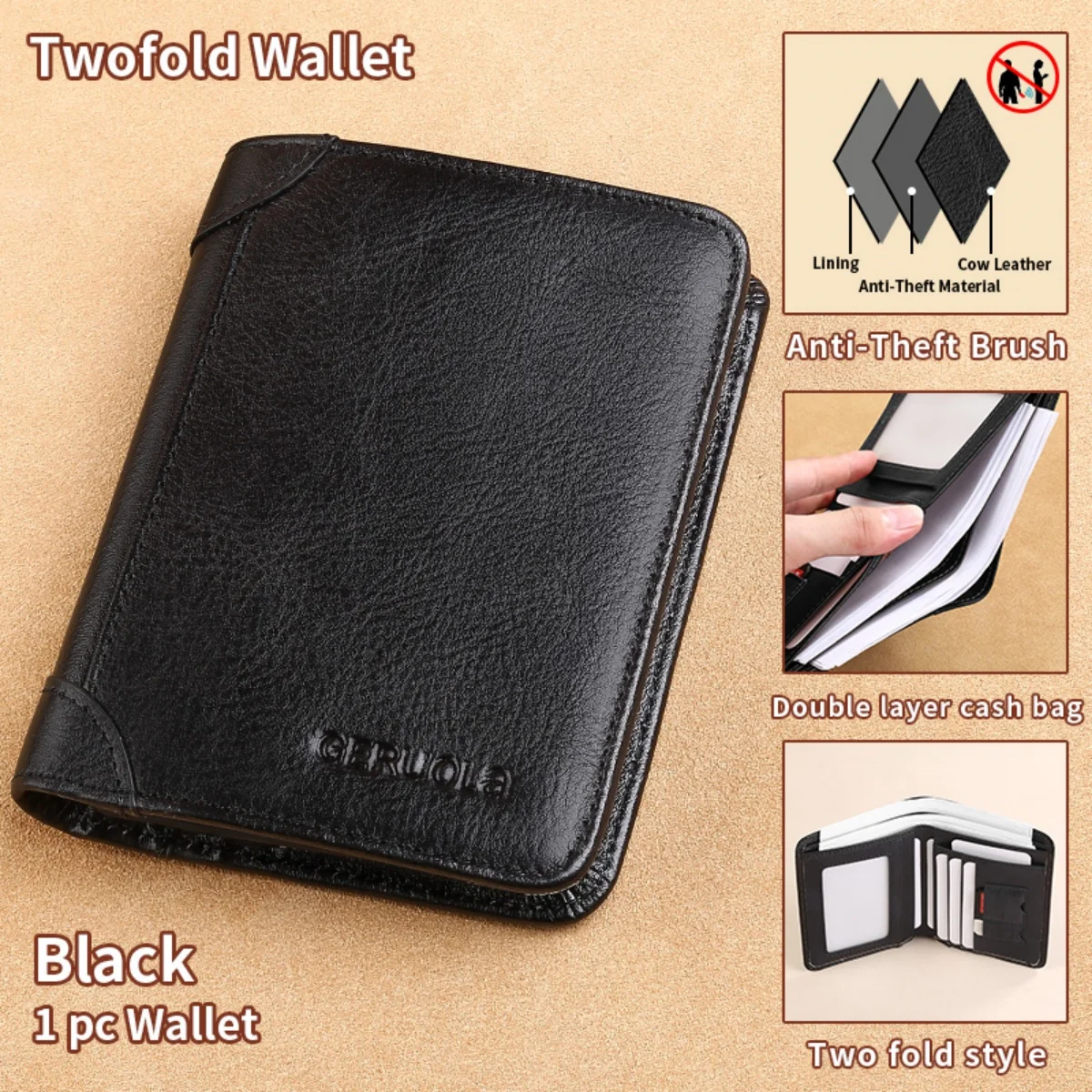 Black bifold