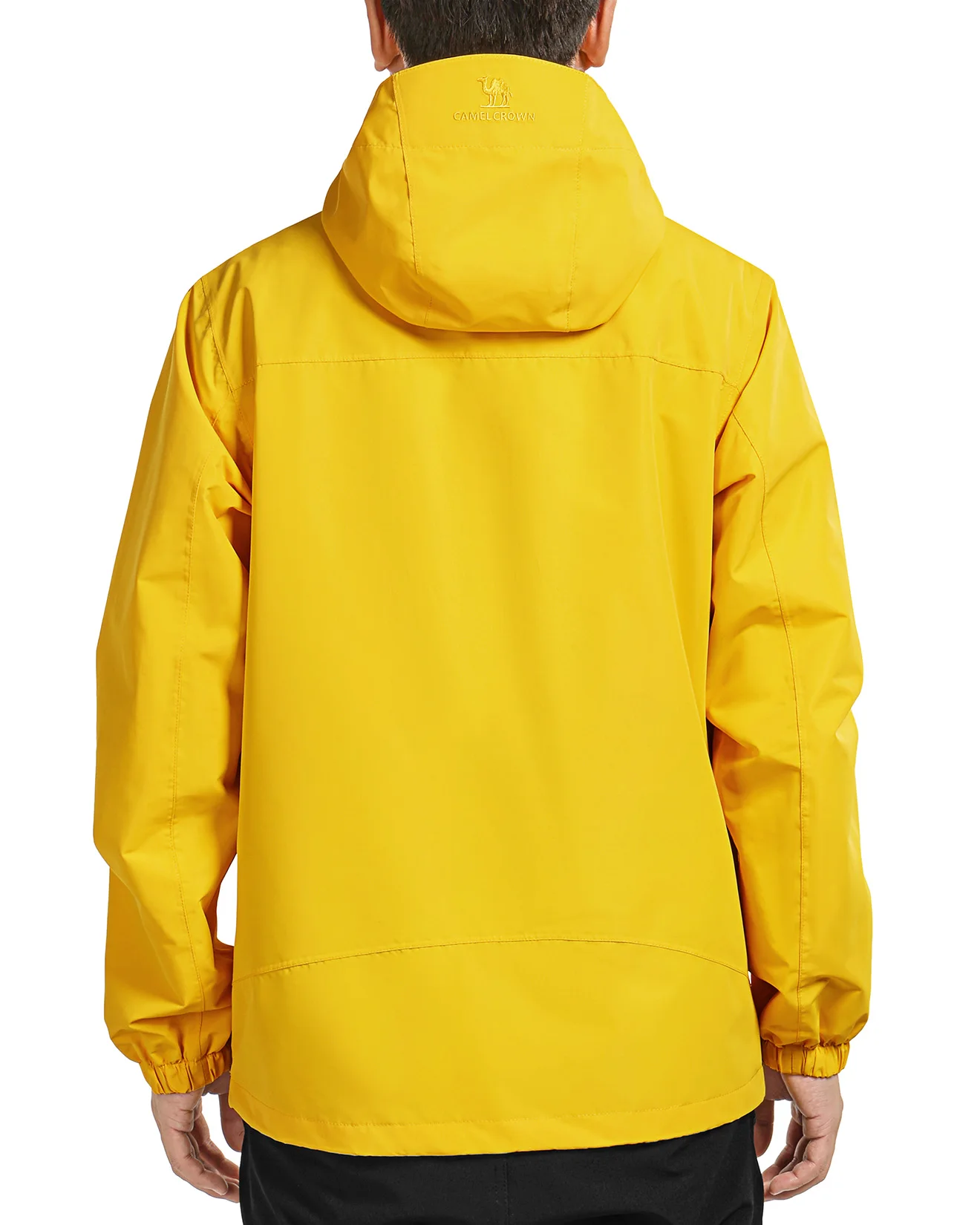 Softshell Jackets GOLDEN CAMEL Mens Waterproof Lightweight Single Hooded with Zipper Pockets For Outdoor Hiking Traveling