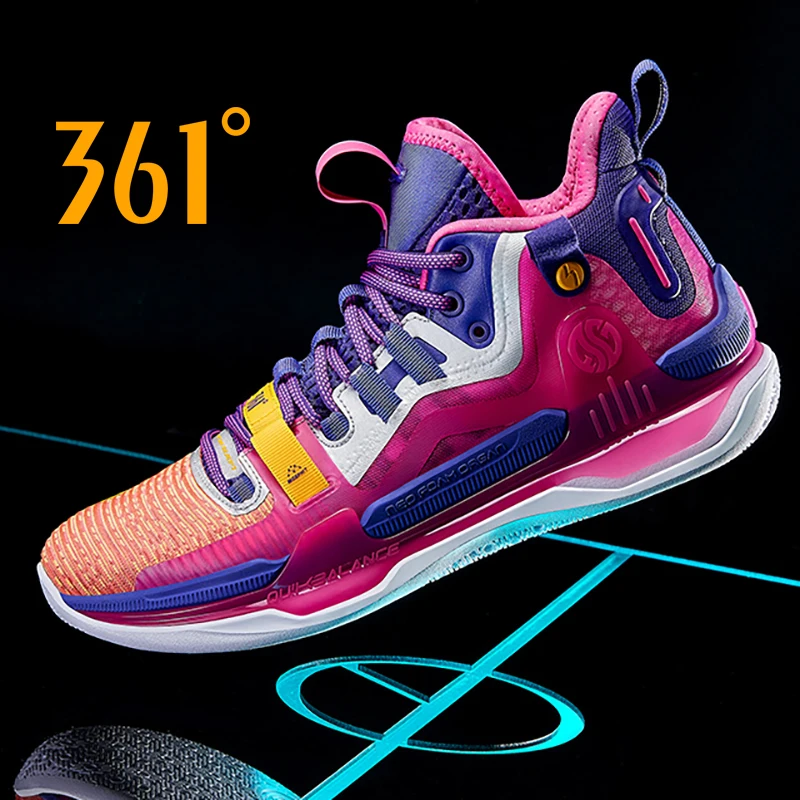 361 Degrees AG1 PRO Aaron Gordon Men Basketball Sports Shoes Cushioning Shock Absorption Rebound Combat Sneaker Male 672141104F