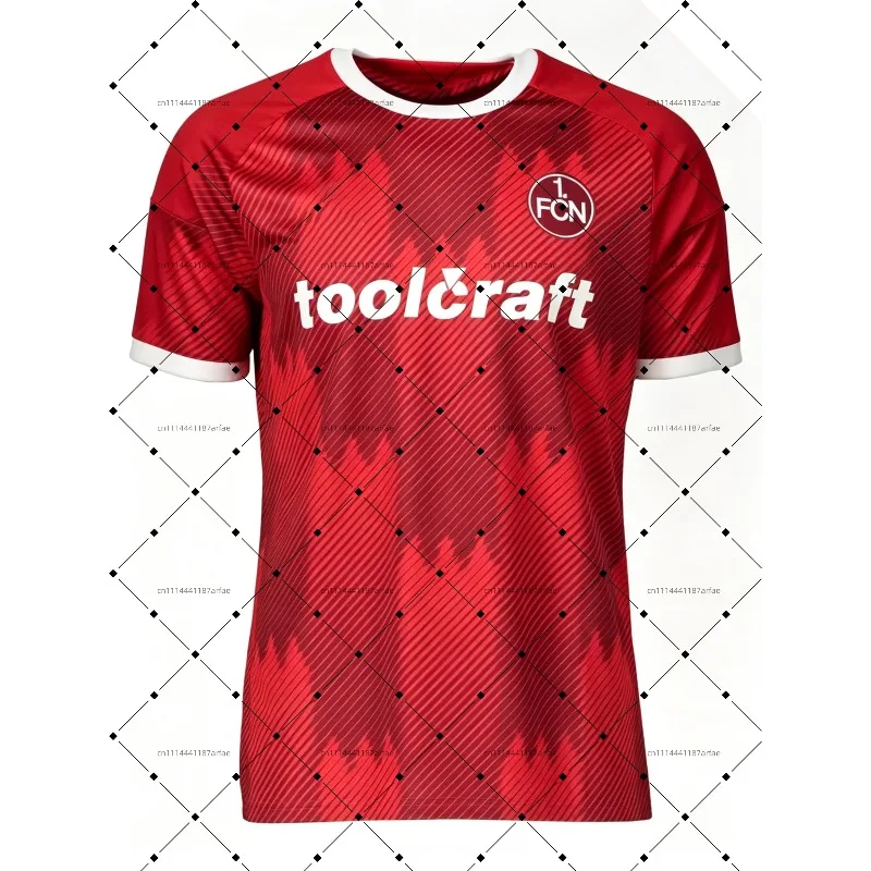 2026-27 1.FCN Heim- und Auswärtstrikot mit 3D-Digitaldruck, bequemes und atmungsaktives Sport-Freizeit-Oberteil
